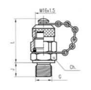 M16X1.5測壓接頭系列615.01